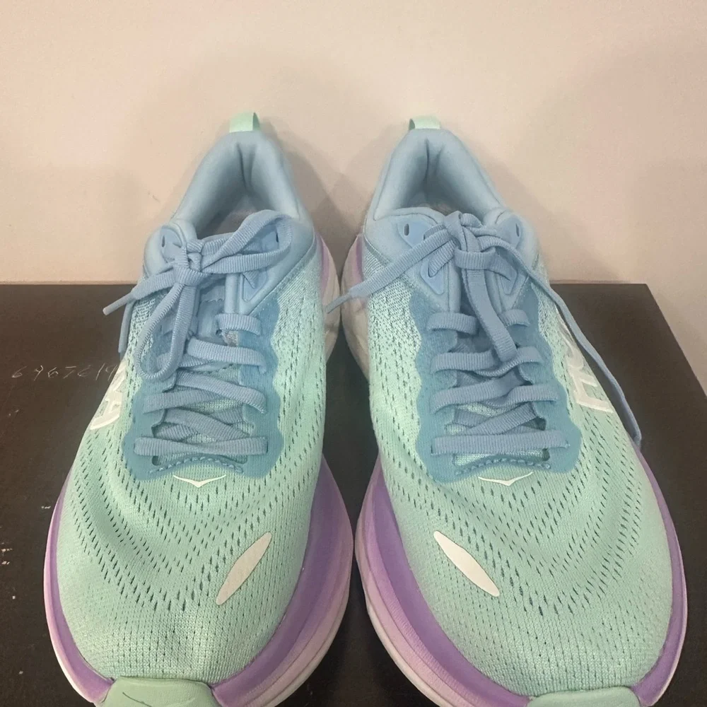 HOKA Women's Blue and Purple Running Shoes - Picture 2 of 9